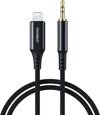 Produktbild von Choetech Aux007 Beleuchtung / Miniklinke 3.5Mm Kabel 1 M - Schwarz