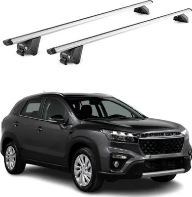 Produktbild von Dachträger Grundtäger für Suzuki S-Cross 2022-2025 100kg Alu Silber 2tlg ABE