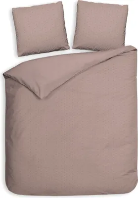 Produktbild von Heckett and Lane Punto Bettwäsche 200 Rose Tan Bettwäsche 1 x Bettbezug 200x200 + 2 x Kopfkissenbezug 80x80 Rose-Tan Gepunktet rosa