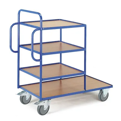 Produktbild von Rollcart Kommissionierwagen 08-7730 blau 47,0 x 108,0/63,0 x 125,0 cm