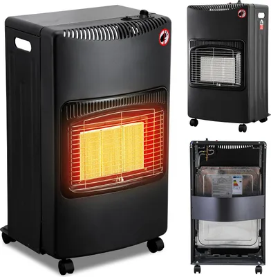 Image de Bettizia Chauffage radiant à gaz Chauffage à gaz 4200 watts avec tuyau et détendeur,brûleur céramique infrarouge,bouteilles de butane ou de propane jusqu'à 15kg