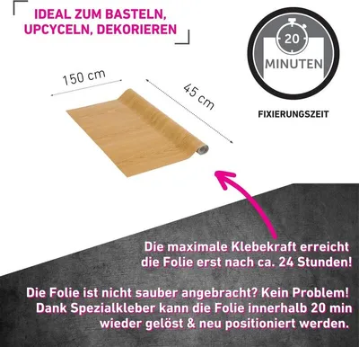 Produktbild von Klebefolie Eiche hell - 67,5x150cm