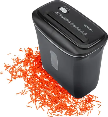 Produktbild von GENIE 480X Aktenvernichter Shredder 8 Blatt Partikelschnitt 12 Liter Sicherheitsstufe P4