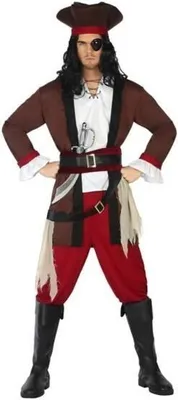 Image de Atosa Costume de pirate rouge M-L Enfants Rouge M-L