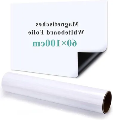 Produktbild von Famanu Magnetische Whiteboardfolie 60 x 100 cm - Abwaschbar und Zuschneidbar