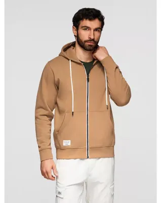 Obrázok produktu pre Mikina s kapucňou OMBRE na zips Basic OM-SSBZ-0272, farba coffee, veľkosť L