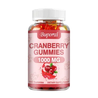 Produktbild von Cranberry Gummies (100 Gummibärchen) Nahrungsergänzungsmittel, Harnwege, Entgiftung, Reinigung, Blase, Nieren, Prostata