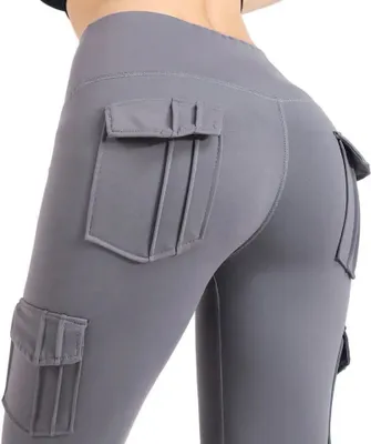 Obrázek produktu pro Dámské Legíny NO-24966 - Šedá/XL za Skvělou Cenu KP24966