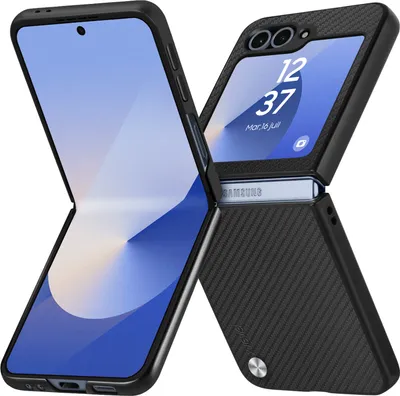 Obrázek produktu pro X-Level, ochranné pouzdro pro Samsung Galaxy Z Flip6 Carbon Design, černé