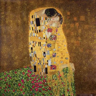 Produktbild von Gustav Klimt Kunstdruck Bild - Der Kuß II (40 x 40 cm)