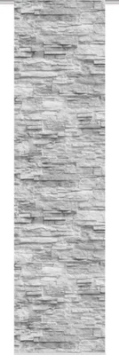 Produktbild von Home Wohnideen Schiebevorhang Dekostoff DigitaldruckWalli 1 teilig 245 x 60 cm Anthrazit