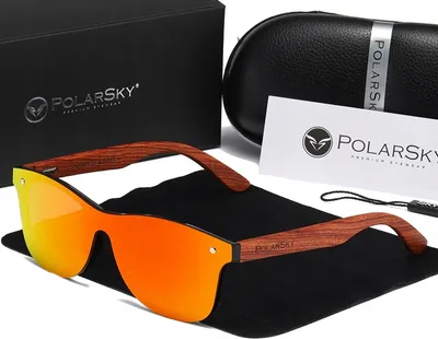 Produktbild von SONNENBRILLE MIT POLARISIERTEM UV400-HOLZ POLARSKY mit Satz
