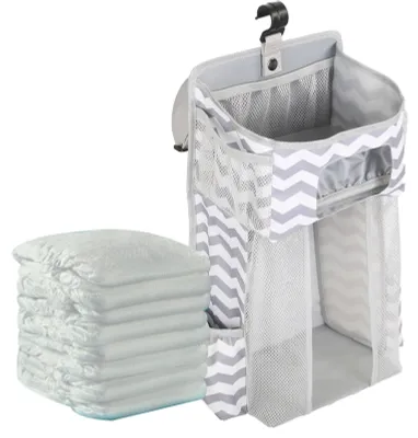 Productafbeelding van Draagbare Diaper Organizer met Meerdere Vakken voor Kinderbed
