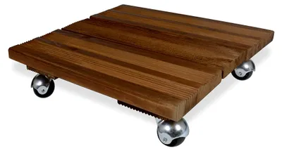Produktbild von Basis 4 Rollen, Holz, 40 x 40 x 9.5 cm, 8504