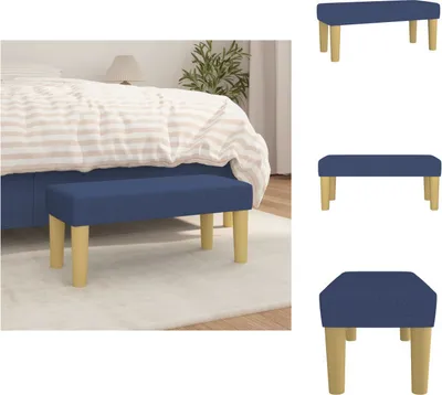 Obrázok produktu pre vidaXL Lavica modrá 70x30x30 cm látka - Lavice