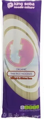 MAKARON (RYŻOWY TYPU NOODLE) TAJSKI BEZGLUTENOWY BIO 250 g - KING SOBA