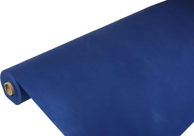 Produktbild von Tischdecke aus stoffähnlichem Vlies in Dunkelblau, 25 m x 1,18 m
