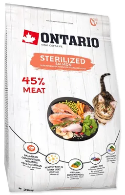 Produktbild von Ontario Katzenfutter Sterilised Lachs 2kg