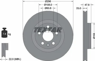 Zdjęcie produktu dla Tarcza Hamulcowa Volvo Przód Xc40 1,5-2,0 18-