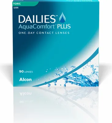 Produktbild von DAILIES Aqua Comfort Plus Toric 90er Pack Achse 170 Zylinder -0,75 Dioptrien -0