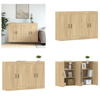 Produktbild von vidaXL Wandschränke 2 Stk. Sonoma Eiche Holzwerkstoff - Wandschrank - Wandschränke - Schrank - Lagerschrank
