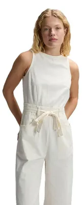 Productafbeelding van LEE - Hose Damen - Losse, rechte pasvorm - Jumpsuit met bateau-hals - Naturel