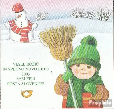 Produktbild von Briefmarken Slowenien 2002 Mi 413MH I (kompl.Ausg.) Markenheftchen postfrisch Weihnachten und Neujahr