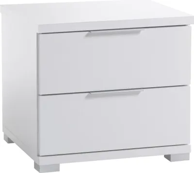 Produktbild von Nachttisch Smilla - 42x46x43cm - 2 Schubladen - weiß