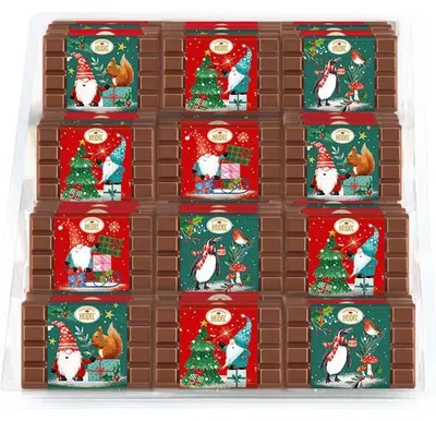 Produktbild von Heidel 'Weihnachtswichtel' Täfelchen 105x10g