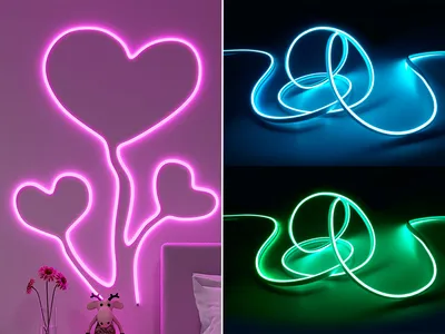 Produktbild von LED Lichtband RGBWW Strips indirekte Wandbeleuchtung Deckenlampe Jugendzimmer 3m