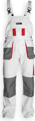 Produktbild von Sicherheitslatzhose M weiß, 190g/m2