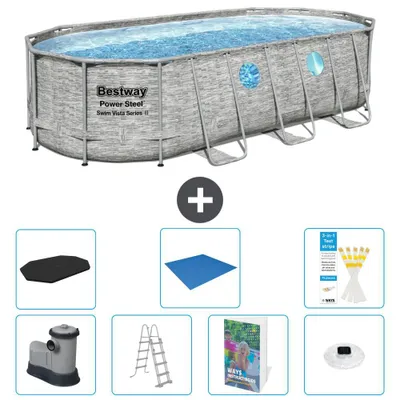 Produktbild von Bestway Power Steel Oval - 549x274x122 cm - 6-teilig S596