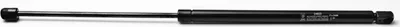 A black gas strut on a white background.