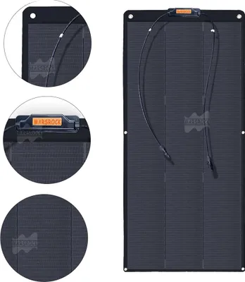 Zdjęcie produktu dla Panel słoneczny, elastyczna konstrukcja, ogniwa monokrystaliczne, 150W