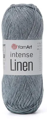 Produktbild von YarnArt Intense Linen Garn 50g/175m Grau – luftig & weich für Sommermode