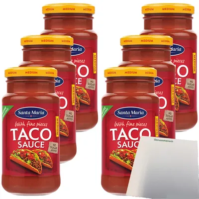 Produktbild von Santa Maria Taco Sauce mittelscharf VPE (6x220g Glas) + usy Block