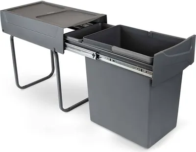 Image de Poubelle de recyclage de 20L Recycle pour la cuisine, fixation inférieure