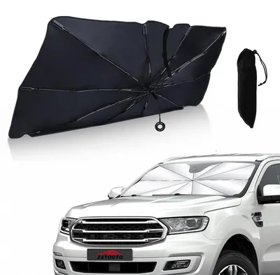 Produktbild von Sonnenschutz Auto Frontscheibe Regenschirm faltbar UV-Schutz 150x82cm