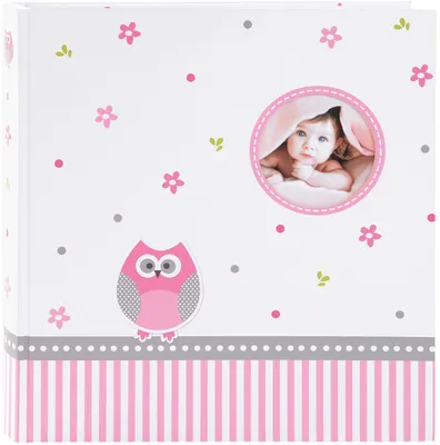 Produktbild von Goldbuch Babyalbum Babyworld Eule pink 30x31 cm 60 weiße Seiten