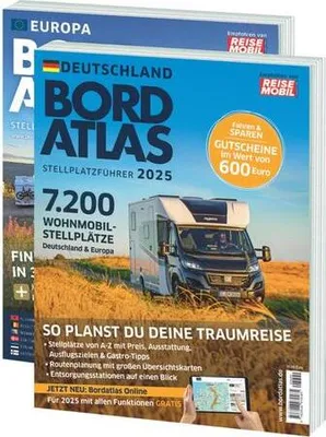 Produktbild von Bordatlas Stellplatzführer 2025