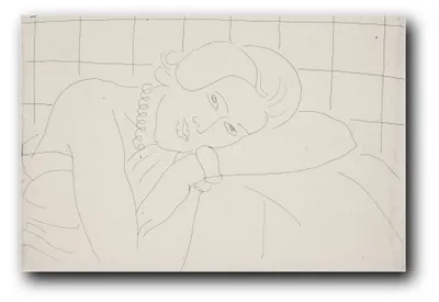 Produktbild von Kunstdruck „Femme au collier“ von Henri Matisse – 40×60 cm – ungerahmt