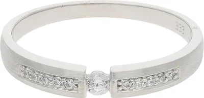 Produktbild von Ring Weißgold 333 Zirkonia JL10-07-3544 JuwelmaLux Größe 60
