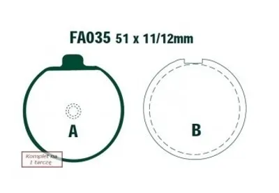 Produktbild von EBC Brakes FA035 Bremsbeläge Satz Bremsklötze für SUZUKI MOTORCYCLES GS