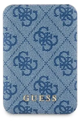 Image de Guess Induction Powerbank 15W Gupb5Fp4Emgb 5000Mah Bleu/Bleu 4G Cuir Metal Logo Magsafe