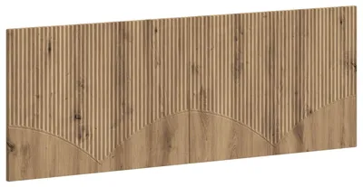 Image de vidaXL Tête de lit fixée au mur, style HOORN, en bois stratifié imitation chêne artisanal