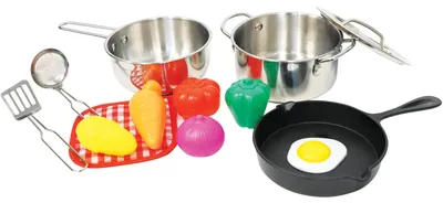 Produktbild von SpielMaus Küche Edelstahl Topfset, 13-teilig 47043069
