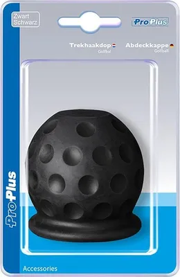 Immagine prodotto di Copri sfera da traino Pallina da golf nera in blister