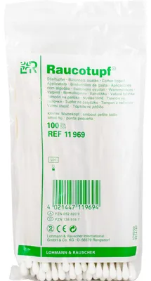 Produktbild von Raucotupf Stieltupfer kleiner Wattekopf 100 St