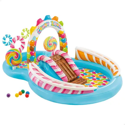 Produktbild von Intex 57149NP - Aufblasbares Play Center Süßigkeiten, Vinyl, Mehrfarbig, 295x191x130 cm
