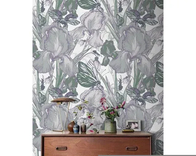 Produktbild von Coloray Fototapete 250x250 cm An Einer Wand Latex Latextapete -  Weinleseblumenmuster.